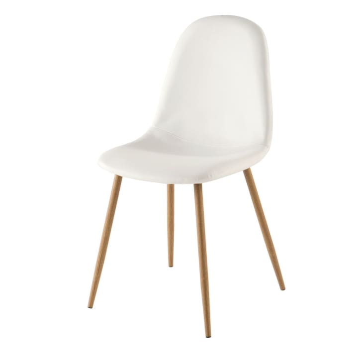 Stuhl in skandinavischem Stil, weiß-Clyde