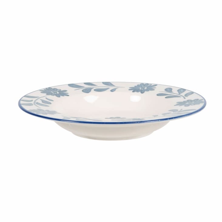 5 Stück Unterglasur Transferfolien Keramik - Blumenmuster 37x52cm Blau