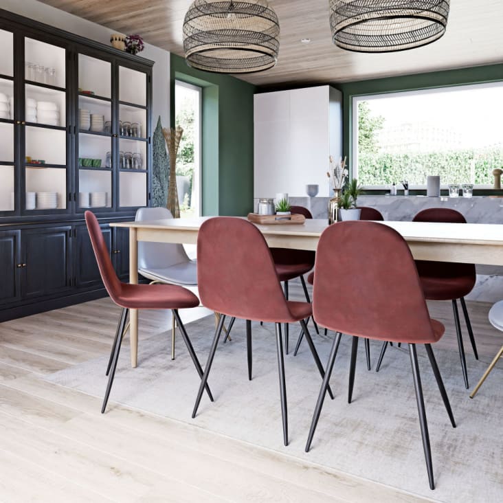 Table de salle à manger JORAN coloris bois 200 x 100 cm