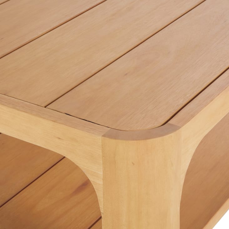 Table basse carrée modulable professionnelle en bois d'eucalyptus-Nalya Business cropped-3