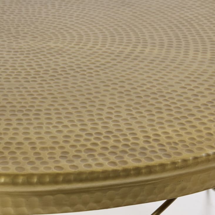 Table basse en aluminium et métal doré-Zirka cropped-3
