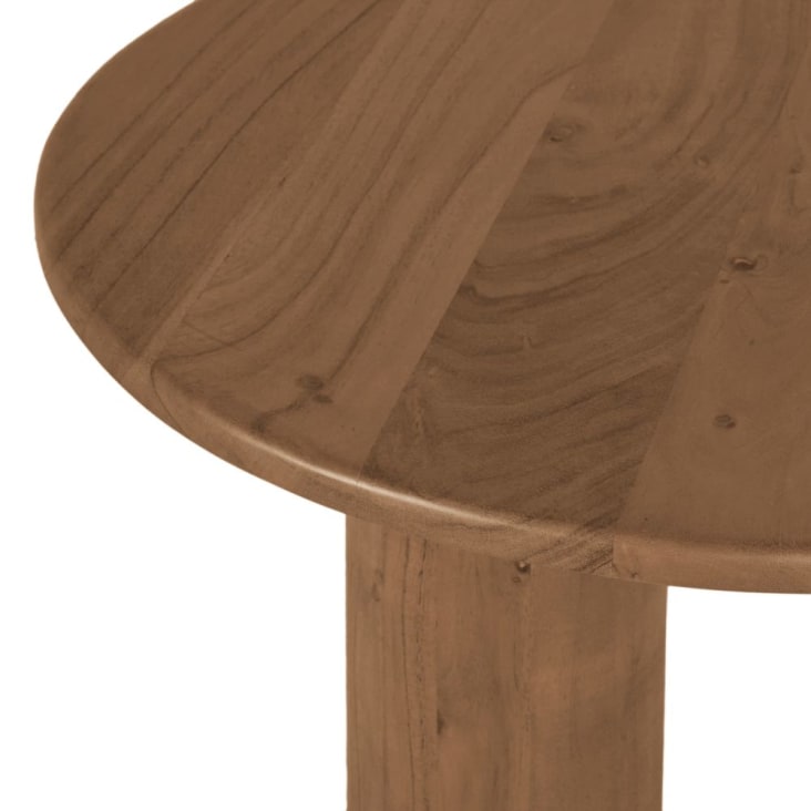Table basse ovoïde en bois d'acacia massif marron-Sacramento cropped-3