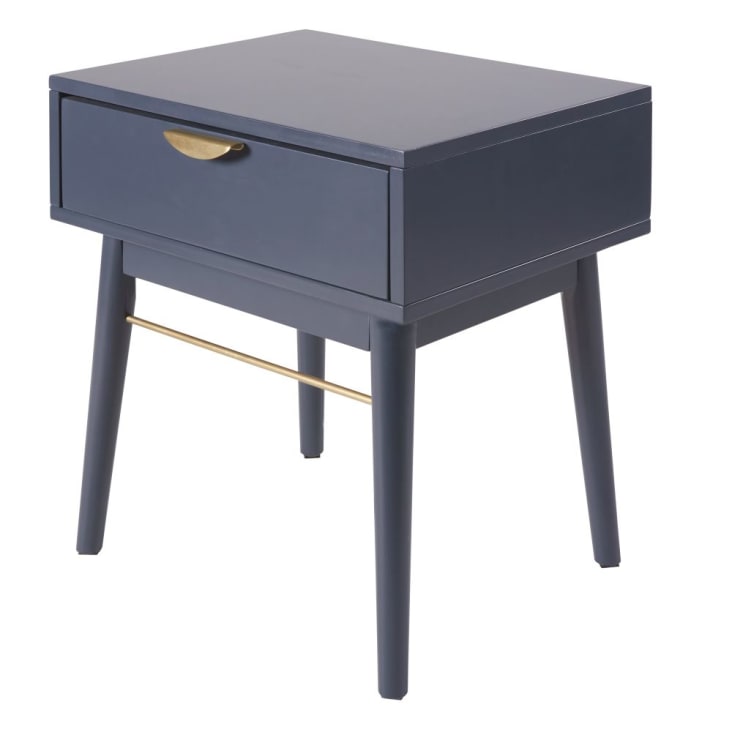 Table de chevet 1 tiroir bleu foncé-Penelope cropped-2