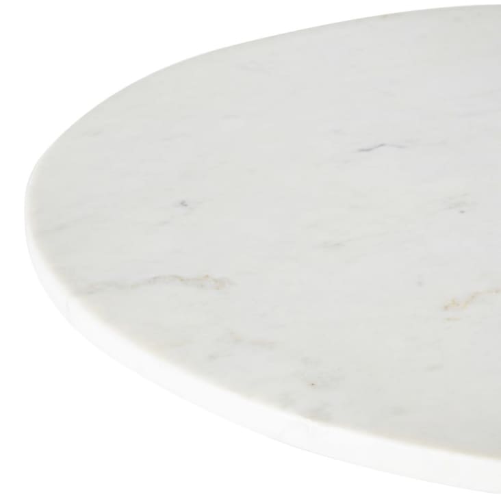 Tampo de mesa profissional redondo em mármore branco para 2/4 pessoas D90-Blackly Business cropped-2