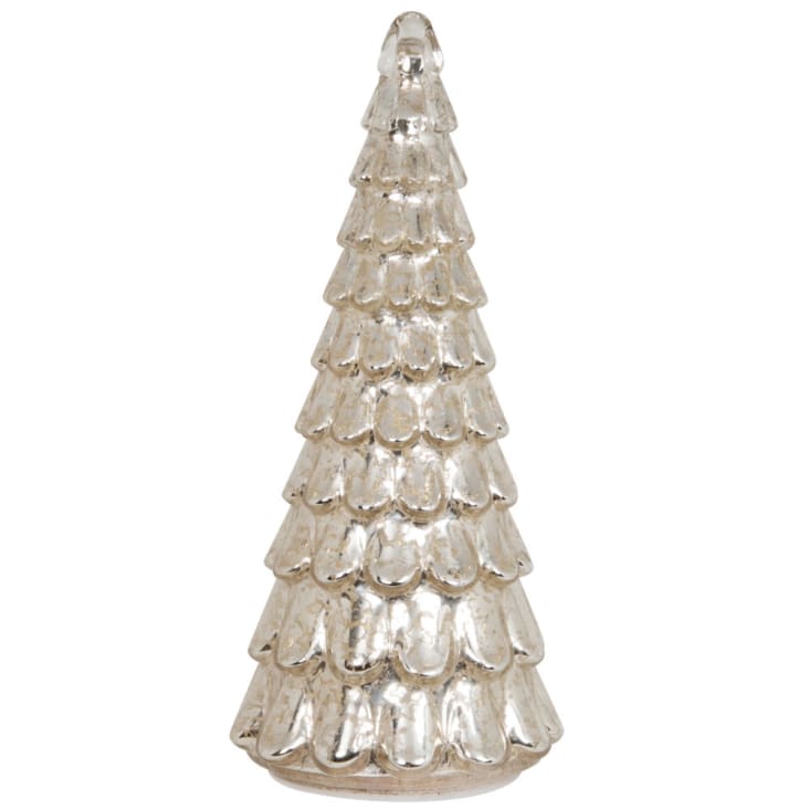 Tannenbaum aus Glas, goldfarben matt, kleines Modell Maisons du Monde