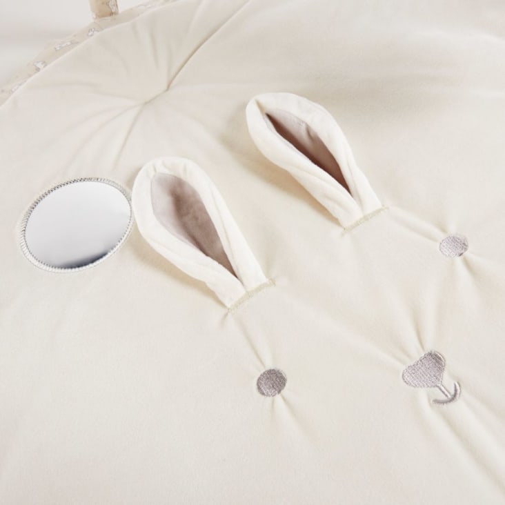 Tapis d'éveil bébé rond écru, blanc et taupe D90 (Maisons du Monde) - Image 5