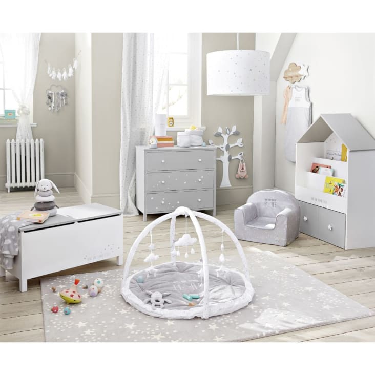 Tapis d'éveil bébé rond gris et blanc D90 (Maisons du Monde) - Image 12