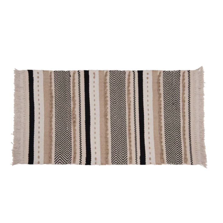 Tapis en coton motifs à rayures 90x150-PABLO