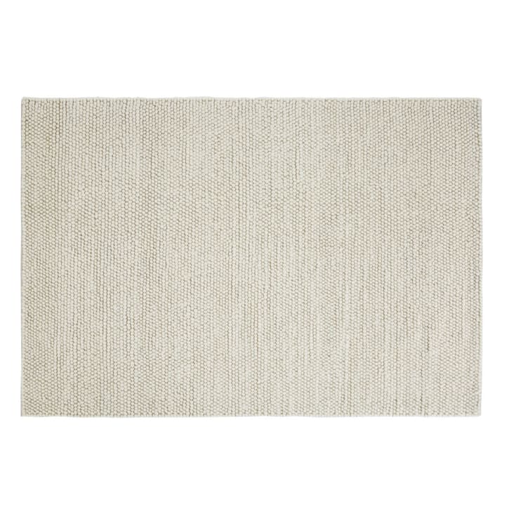 Tapis en laine et coton beiges 160x230-INDUSTRY