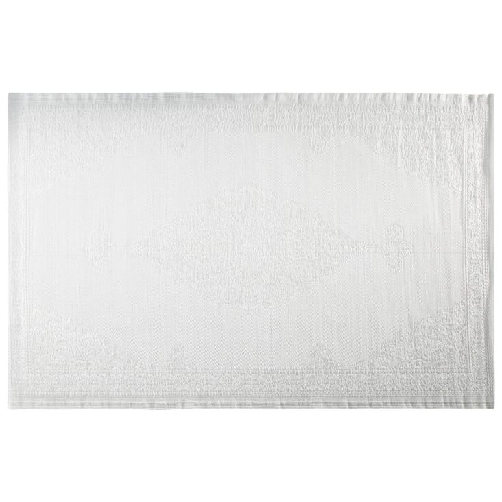 Tapis en polypropylène blanc 180x270-Ibiza