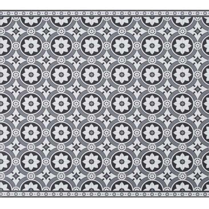 Tapis en vinyle motifs carreaux de ciment 100x150-ALMA