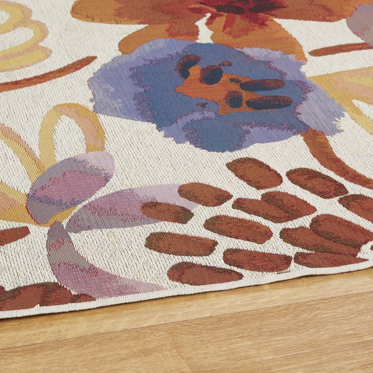 Tappeto da esterno intessuto jacquard con stampa floreale multicolore  160x230 cm PERELLE