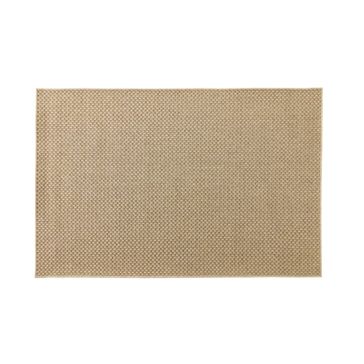 Tappeto in polipropilene beige intrecciato 120x180 cm-DOTTY