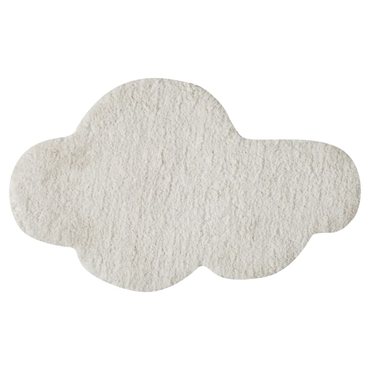 Tappeto YOYO GD62 bianco / grigio - Nuvole per bambini, strutturali, sensoriali Frange 160x220 cm | Leroy Merlin