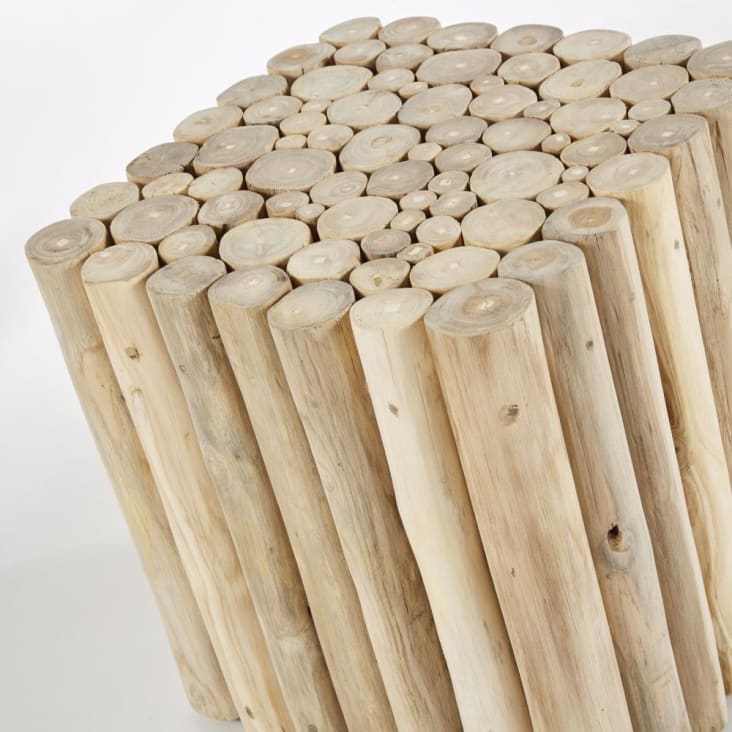 Tavolino da divano tronchi in legno di pioppo TAMBO