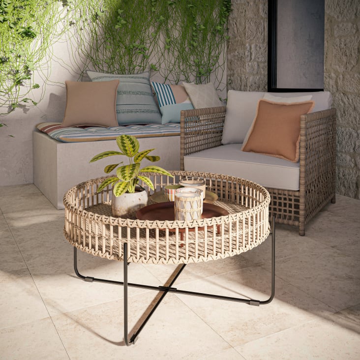 Maison Du Monde Tavolo Cemento Giardino Tavolo Da Giardino In