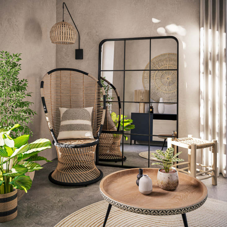 Set Di 3 Tavolini Da Salotto Rotondi Relaxdays - Sovrapponibili In Ferro E Legno Di Mango - Foto 8