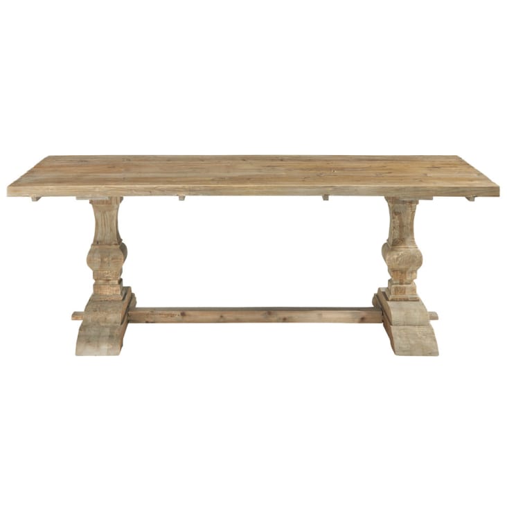 Tavolo per sala da pranzo in legno effetto anticato L 220 cm-Lourmarin
