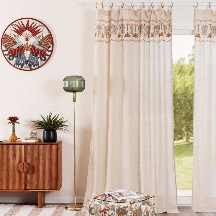 Tenda TENDA POSITANO BIANCO OCCHIELLI 140X280 bianco, occhiello 140x280 cm | Leroy Merlin