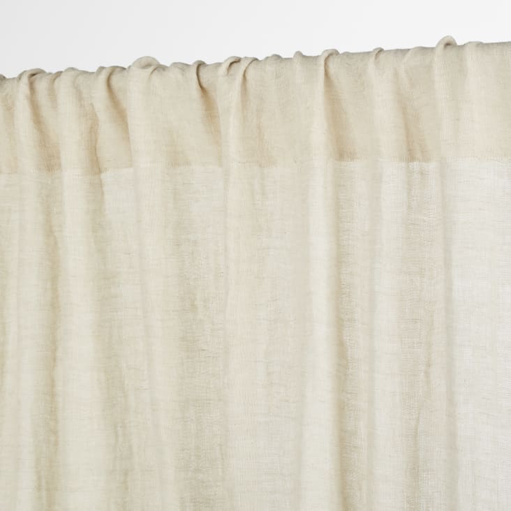 Joyswahl - Tende Trasparenti in Voile con Motivo a Cerchi Hilde, 2 Pezzi, Poliestere, Blau mit Ösen, BxH 140x145