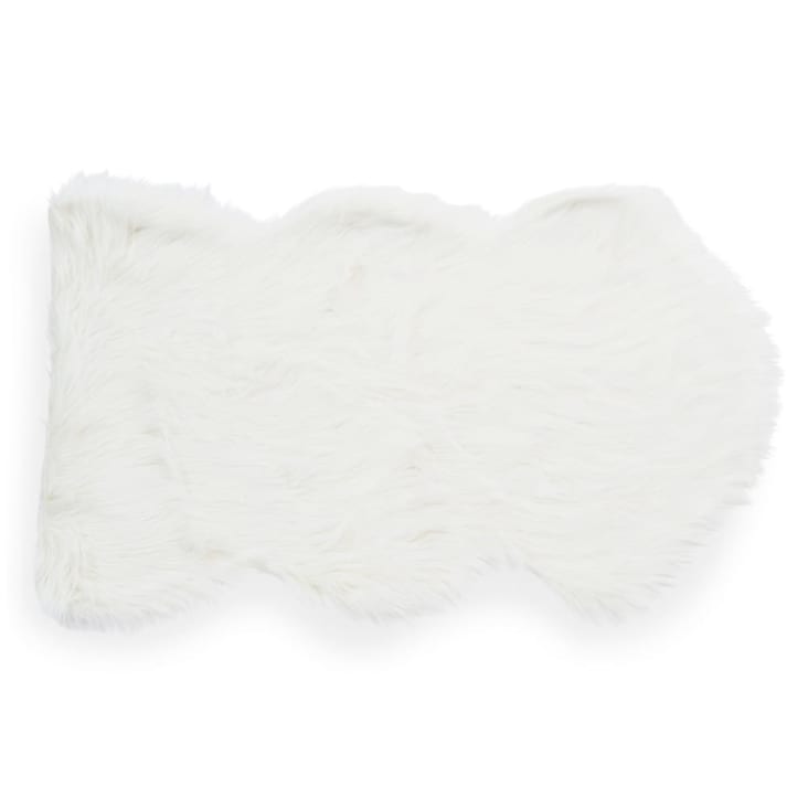 Teppich ESKIMO aus Kunstfell, weiß, 60x100 -Eskimo