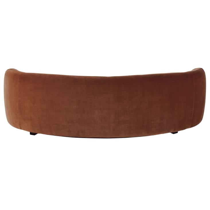 Terracotta fluwelen zetel met 3/4 zitplaatsen-Curve cropped-3
