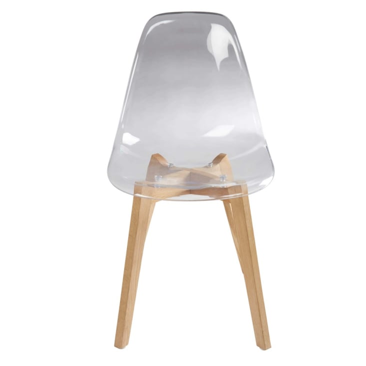 Transparante Scandinavische stoel met eikenhout-Ice cropped-2