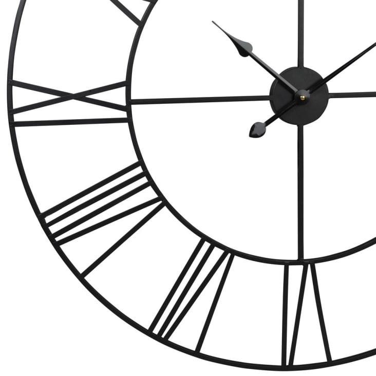 Uhr aus schwarzem Metall D.88-TEXAS detail-2