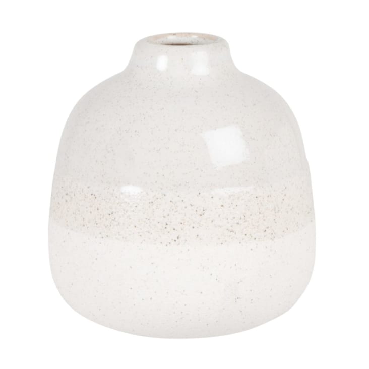 Vase aus Steinzeug, ecru, H11cm
