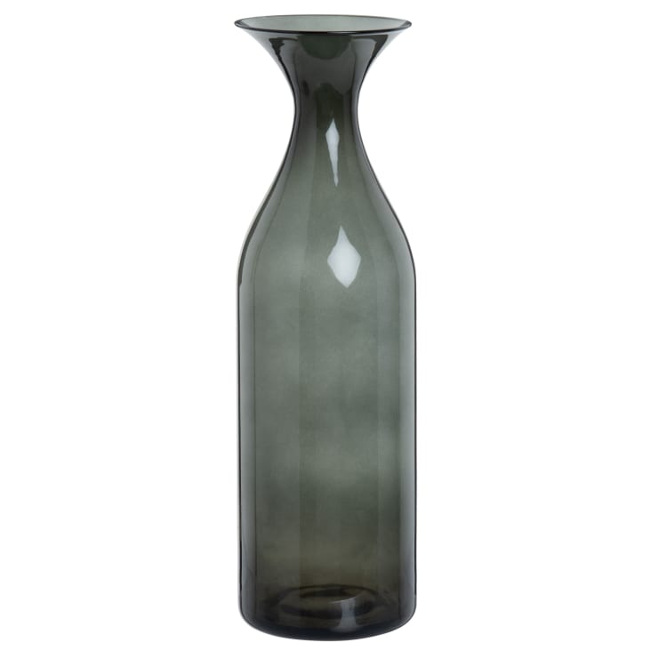 Vase en verre recyclé noir H25-BELKIS