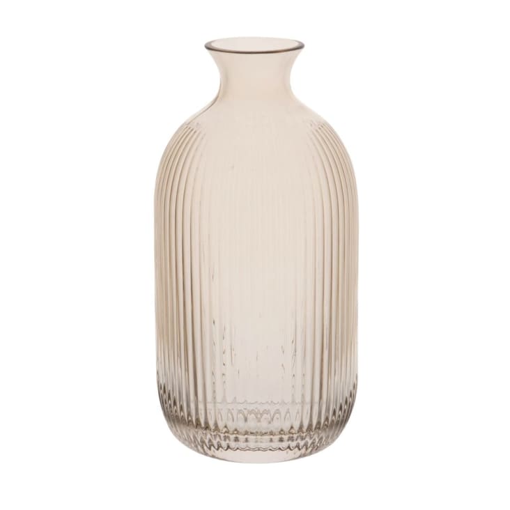 Gobelet En Verre Bullé Teinté Marron | Maisons Du Monde