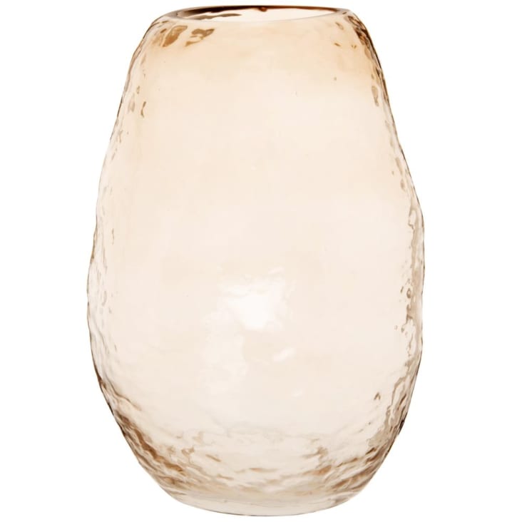 Vase en verre teinté marron H25-Ikaria