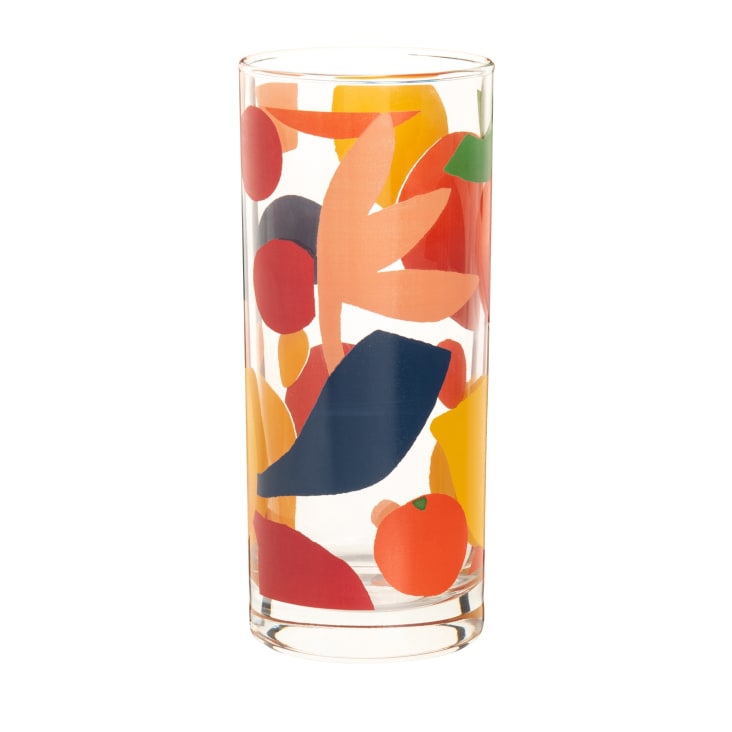 Lot De 6 Verres à Motif Tropicaux – Verrerie Collection – État Correct