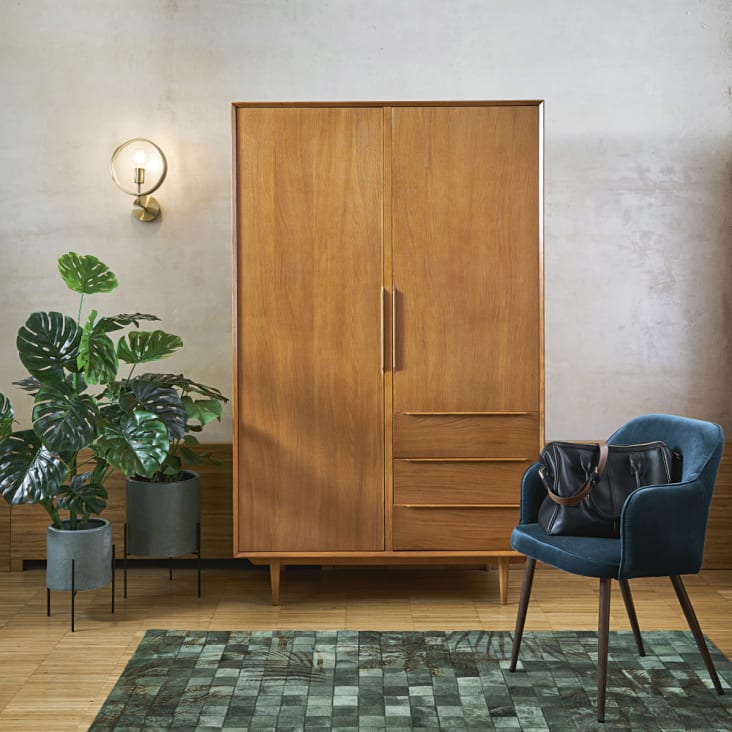 Vintage Kleiderschrank mit 2 Türen und 3 Schubladen-Portobello ambiance-8