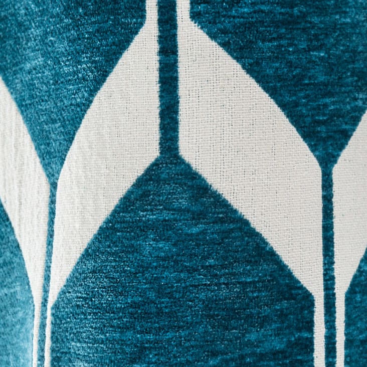 Vorhang mit türkisblauen Motiven, 1 Vorhang 140x300-Aston detail-3