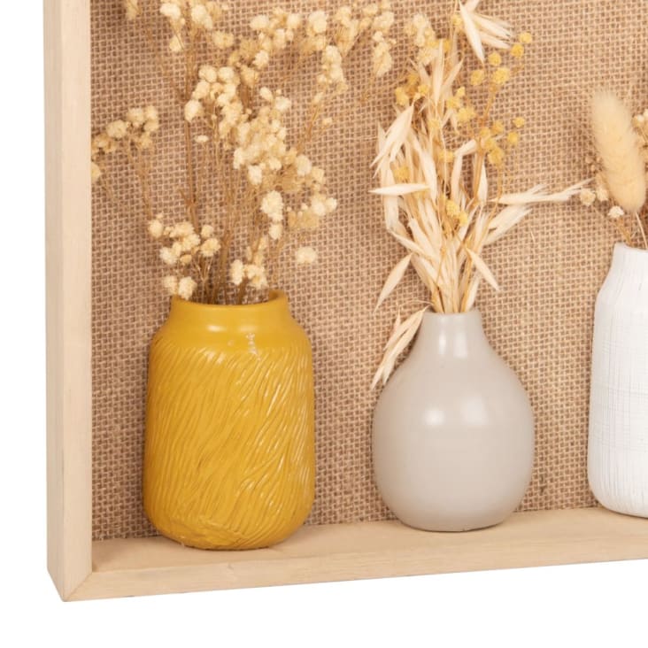 Wanddeko Vase mit Trockenblumen, 45x30cm-ELIE cropped-3