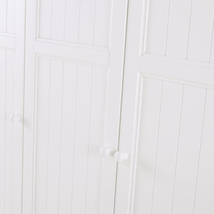 Witte garderobekast met 4 deurtjes en 4 lades-Newport cropped-3