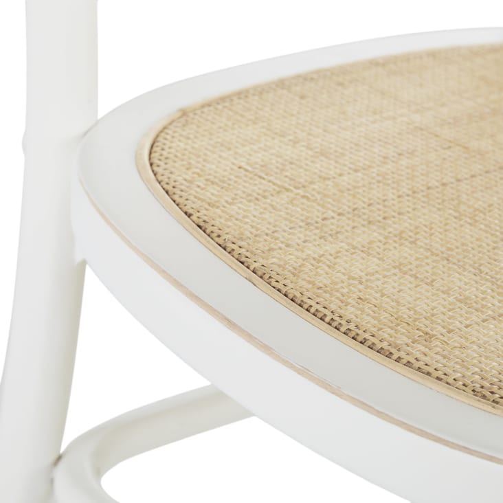 Witte stoel van beukenhout met verweerd effect en gevlochten rotan-Esta cropped-6