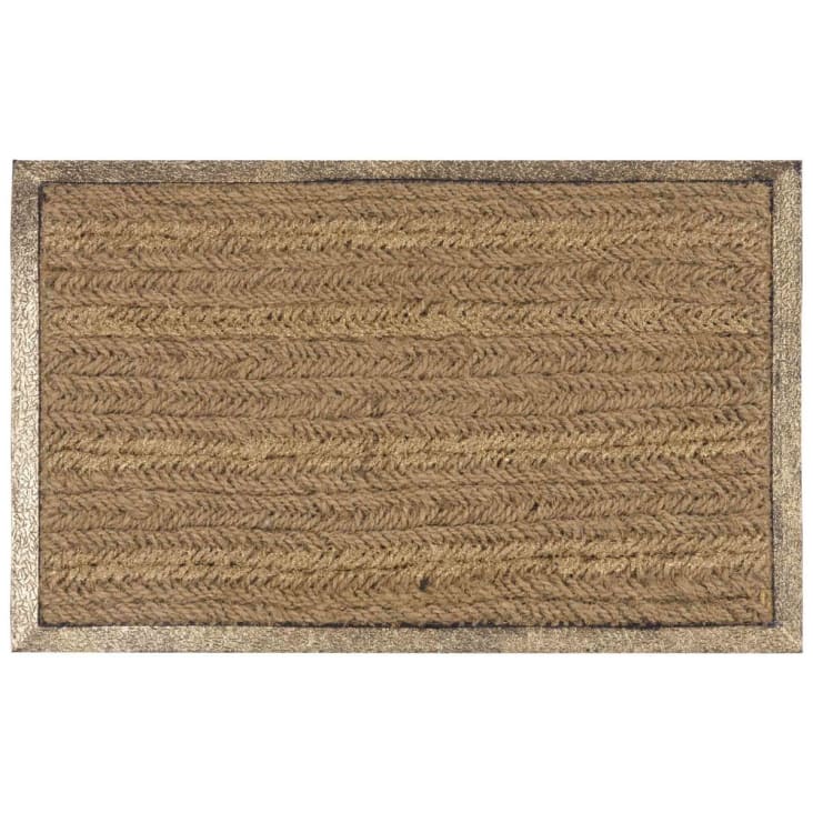 JVL - Zerbino in Fibra di Cocco con Base in Gomma PVC, 40 x 60 cm