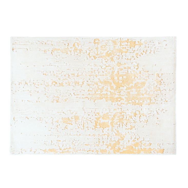 Ziselierter Teppich, ecru und goldfarben, 160x230cm-KAMYA