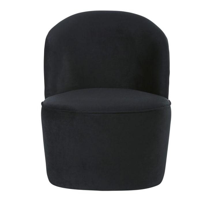 Zwarte fluwelen fauteuil voor professioneel gebruik-Blackhill Business cropped-2