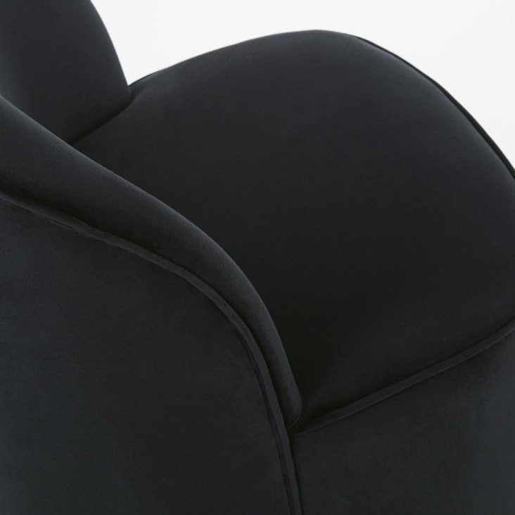Zwarte fluwelen fauteuil voor professioneel gebruik-Blackhill Business cropped-4