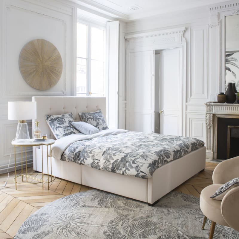 2 tables de chevet en laiton doré et marbre blanc - miniature 5