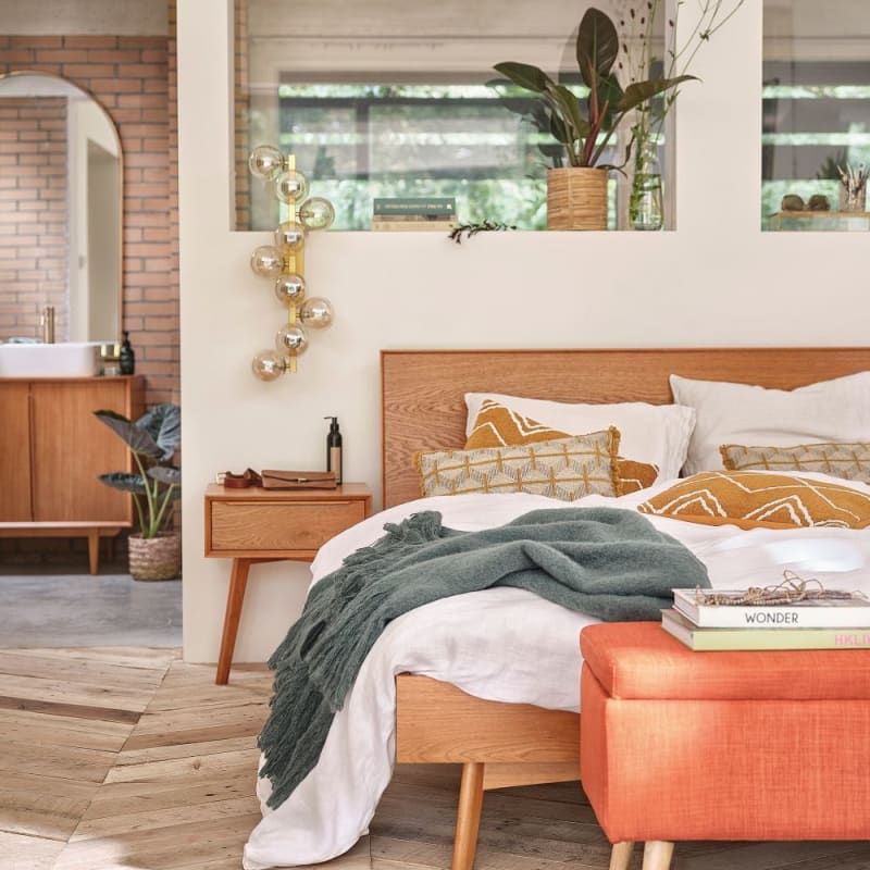 Applique 9 globes en verre ambré et métal doré - miniature 7