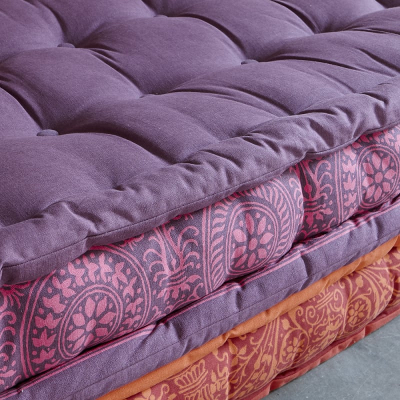 Banquette d'angle modulable 6 places en coton - miniature 4