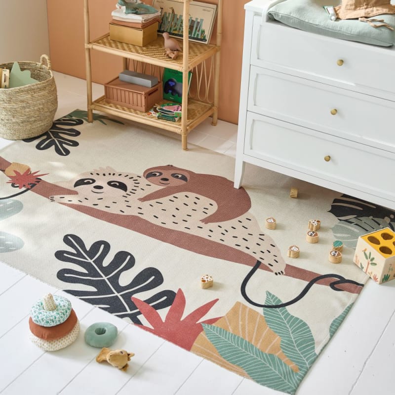 Bibliothèque maison enfant en rotin et bambou beige - miniature 10