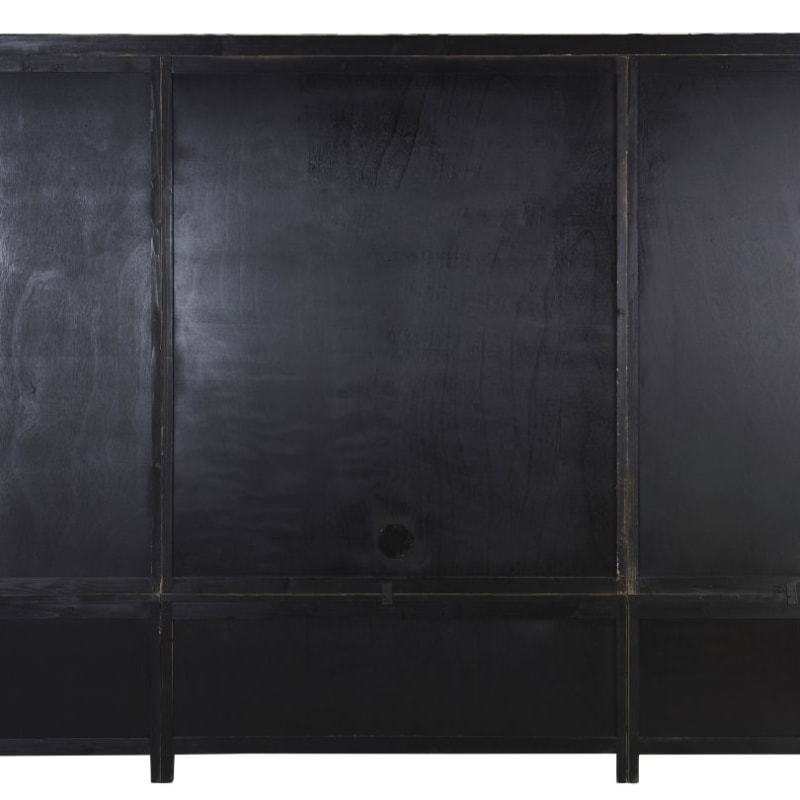 Bibliothèque meuble TV en pin recyclé L264 - miniature 2