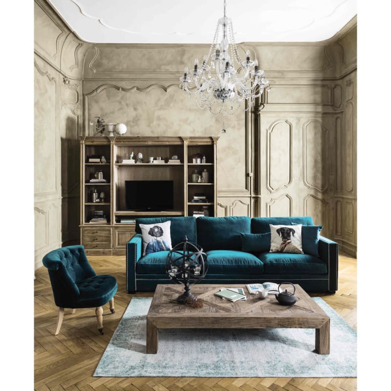 Bibliothèque meuble TV en pin recyclé L264 - miniature 5