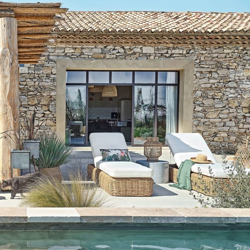 Bout de canapé finition ciment - miniature 6