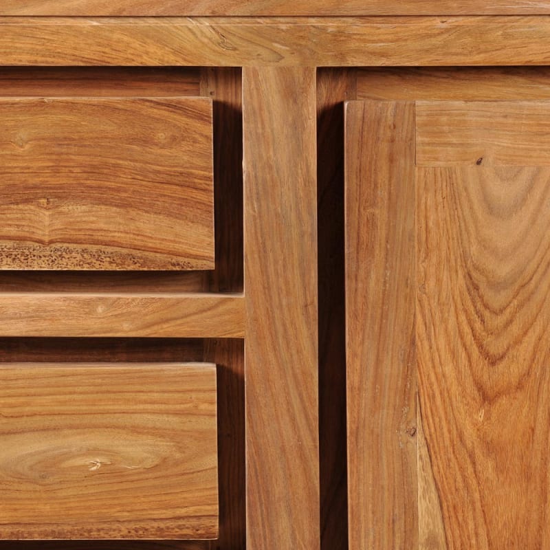 Buffet 2 portes 3 tiroirs en sheesham massif - miniature 5